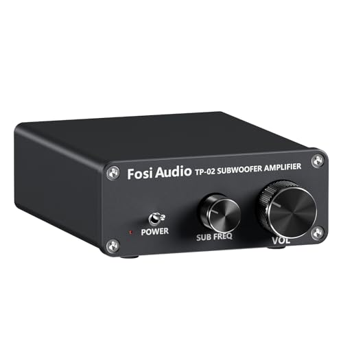 Fosi Audio TP-02 Subwoofer Amplifier Home Audio, Mini Bass Amp